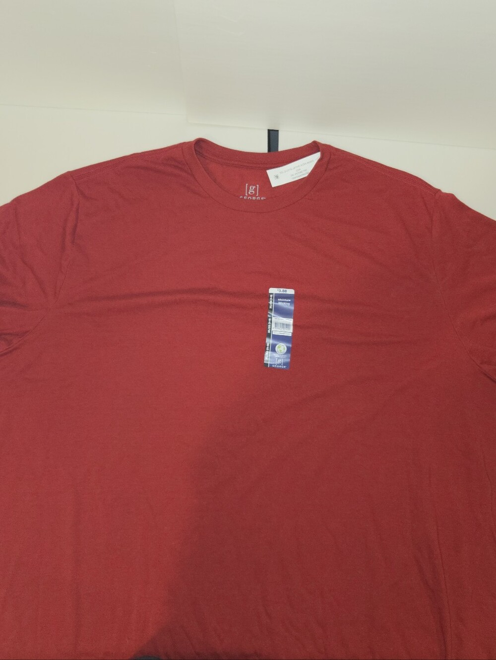 George 3XL Men's Short Sleeve Crew Neck T‑Shirt in Red